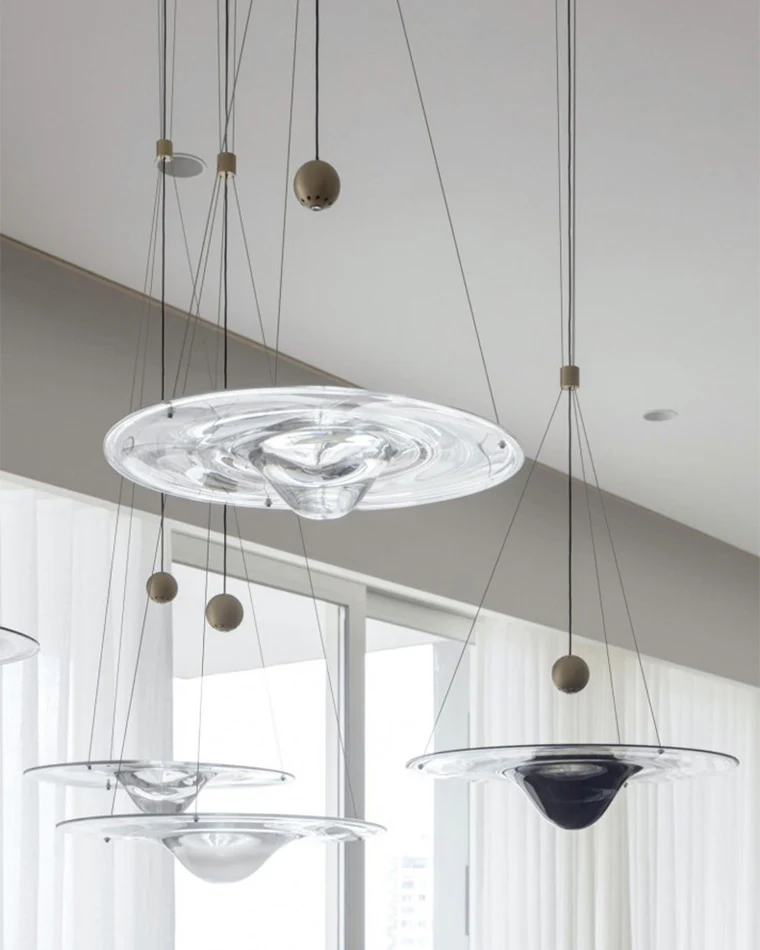 WOMO Ripple Glass Pendant Light-WM2092 - Image 22