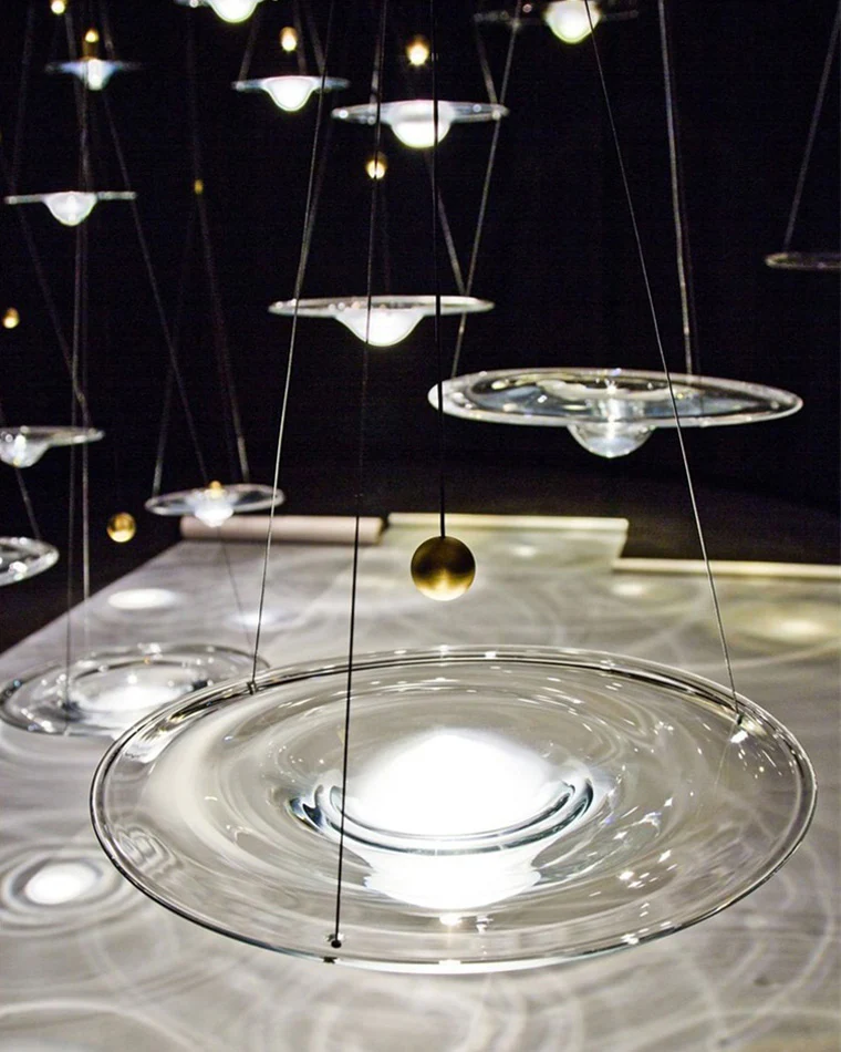WOMO Ripple Glass Pendant Light-WM2092 - Image 24