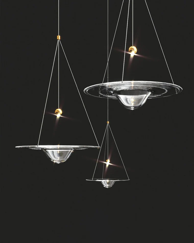 WOMO Ripple Glass Pendant Light-WM2092 - Image 26