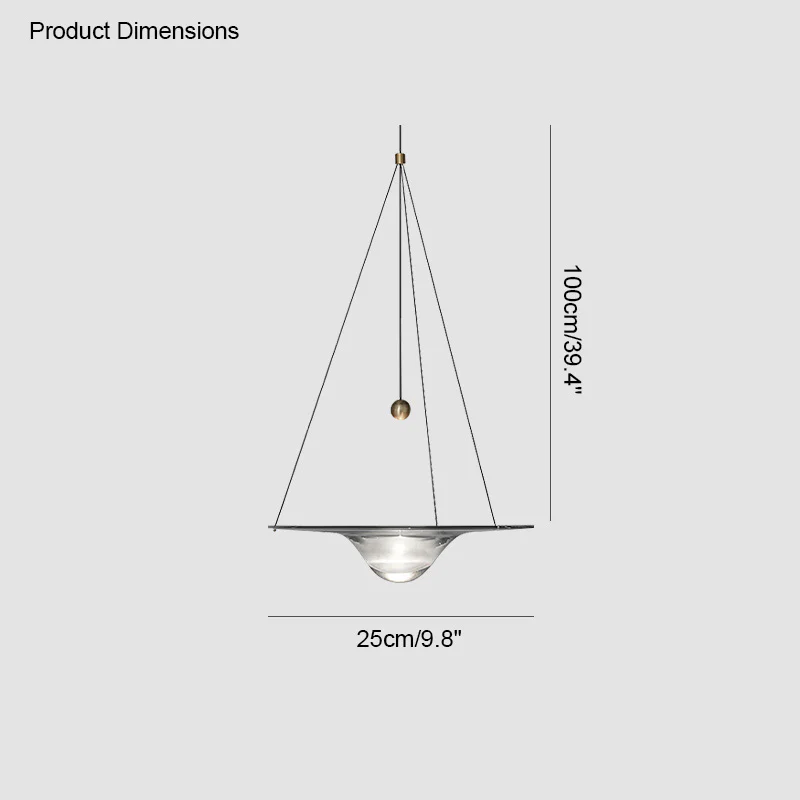 WOMO Ripple Glass Pendant Light-WM2092 - Image 30