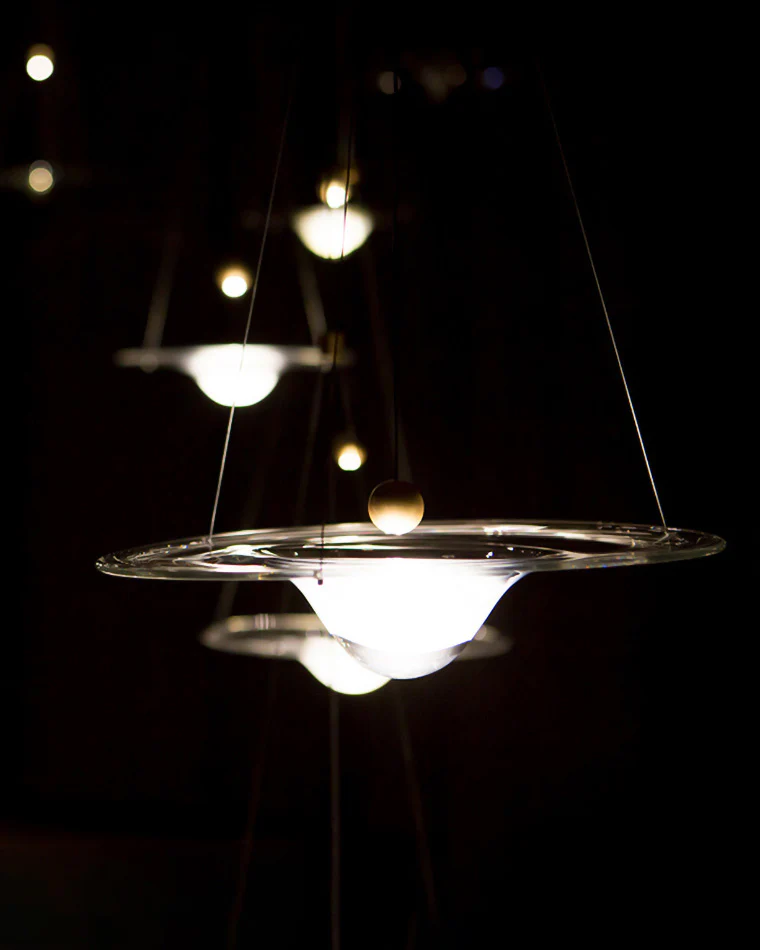 WOMO Ripple Glass Pendant Light-WM2092 - Image 6