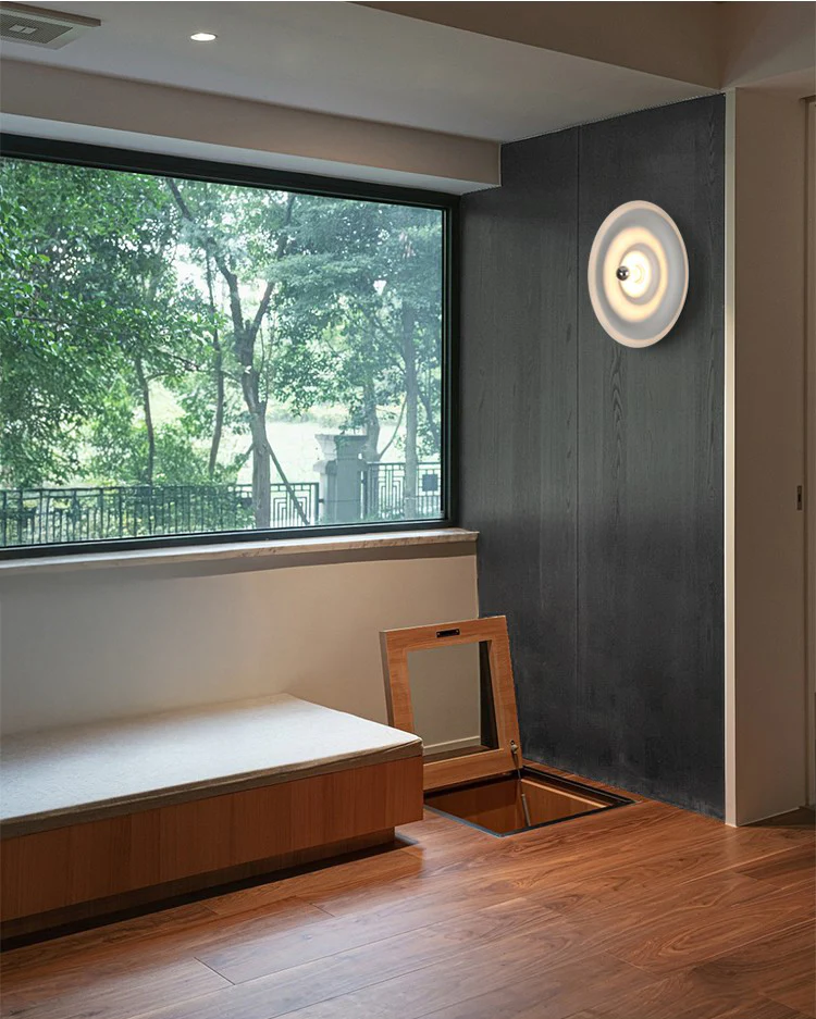 WOMO Rippled Disc Wall Sconce-WM6121 - Image 11