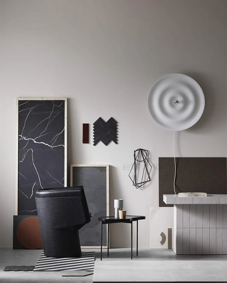 WOMO Rippled Disc Wall Sconce-WM6121 - Image 6