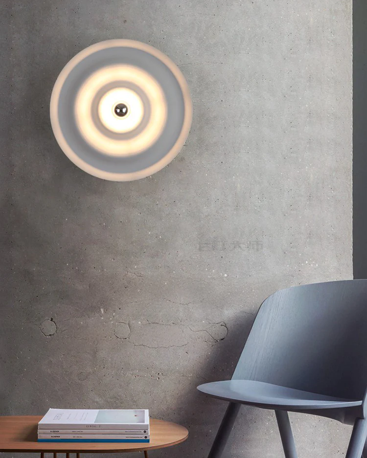 WOMO Rippled Disc Wall Sconce-WM6121 - Image 7