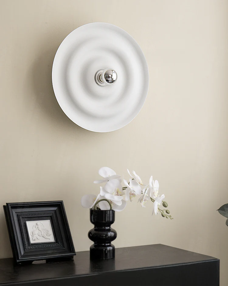 WOMO Rippled Disc Wall Sconce-WM6121 - Image 8