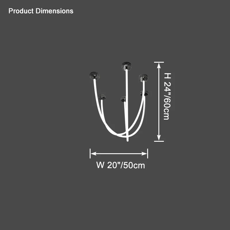 WOMO Rope Led Chandelier-WM2312 - Image 24