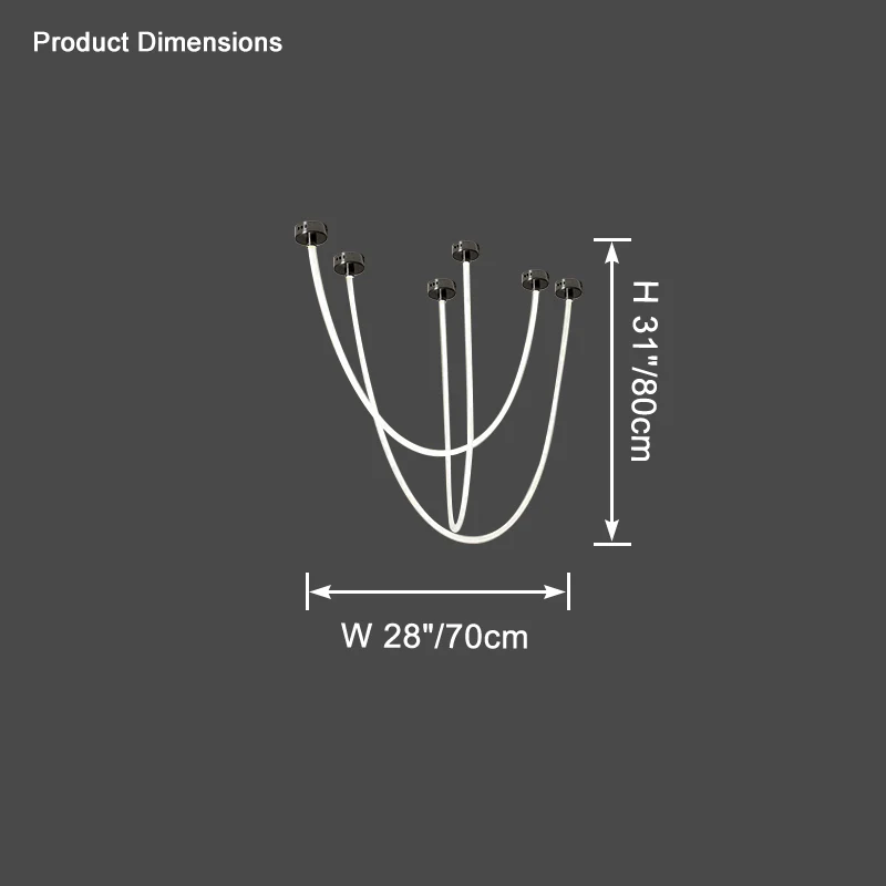 WOMO Rope Led Chandelier-WM2312 - Image 25