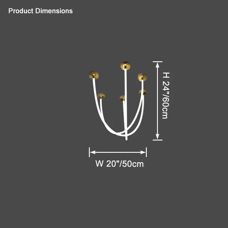 WOMO Rope Led Chandelier-WM2312 - Image 52