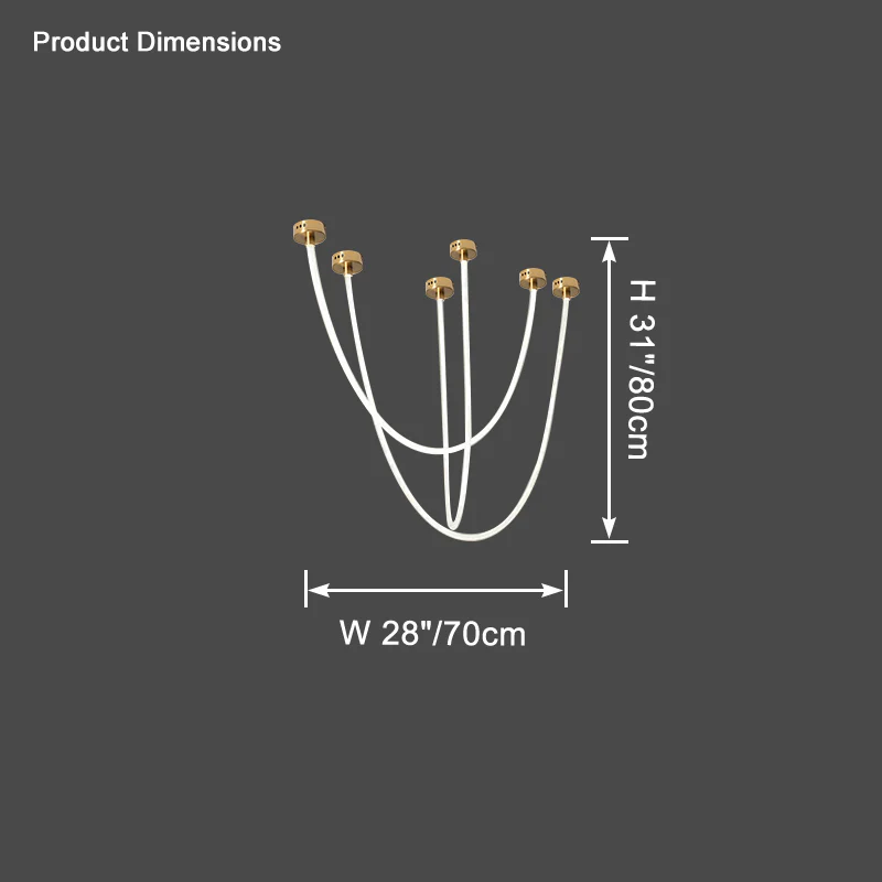 WOMO Rope Led Chandelier-WM2312 - Image 54