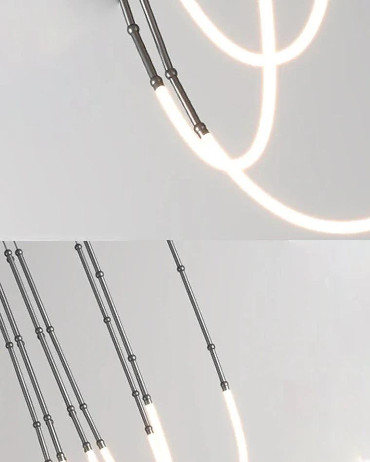 WOMO Bamboo Rope LED Chandelier-WM2752 - Image 13