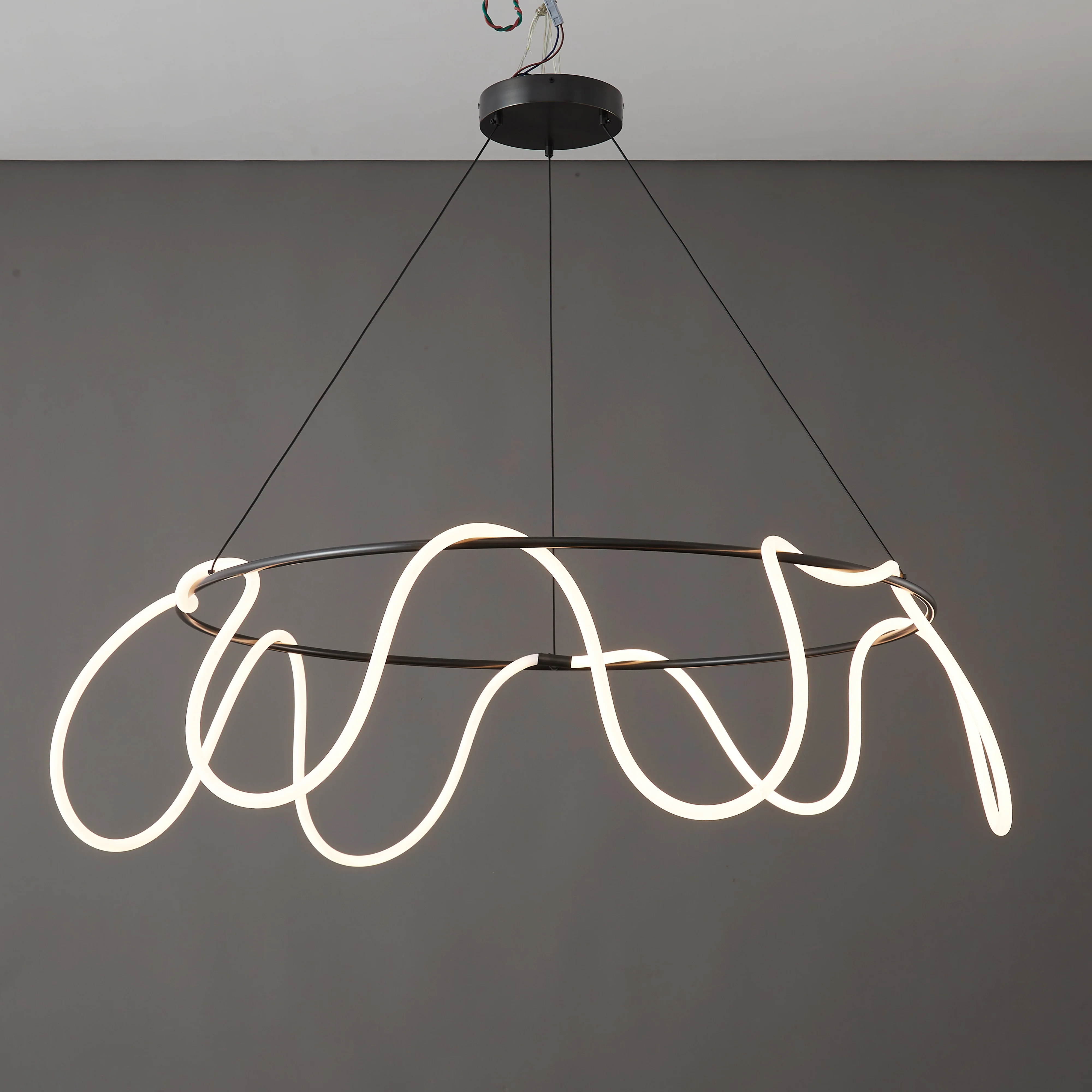 WOMO Rope Led Round Chandelier-WM2059b - Image 23
