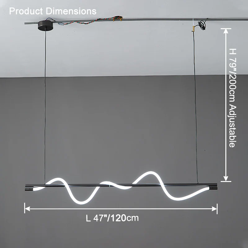 WOMO Rope Led Linear Chandelier-WM2756 - Image 12