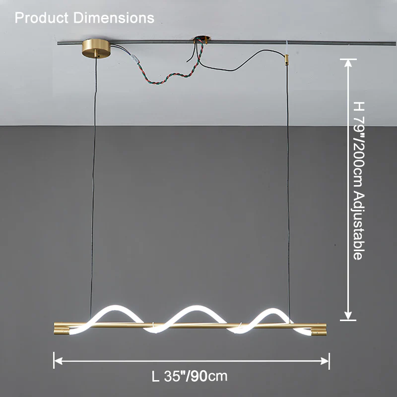 WOMO Rope Led Linear Chandelier-WM2756 - Image 16