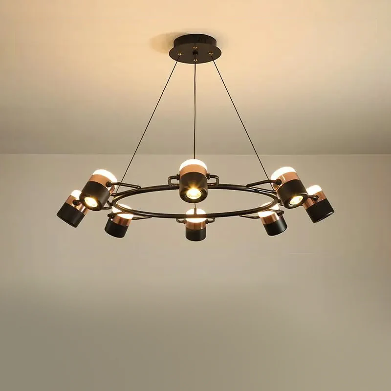WOMO Adjustable Rose Gold Round Chandelier-WM2645 - Image 10