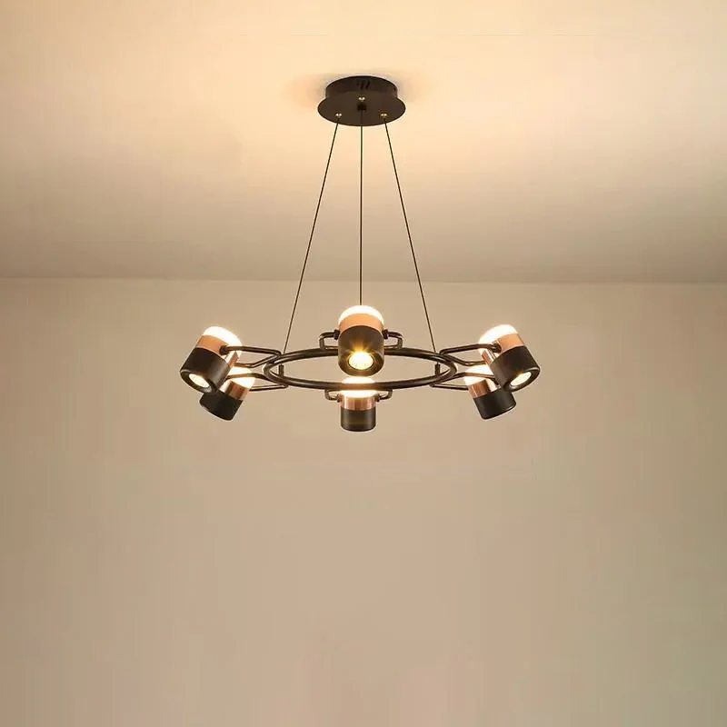 WOMO Adjustable Rose Gold Round Chandelier-WM2645 - Image 8