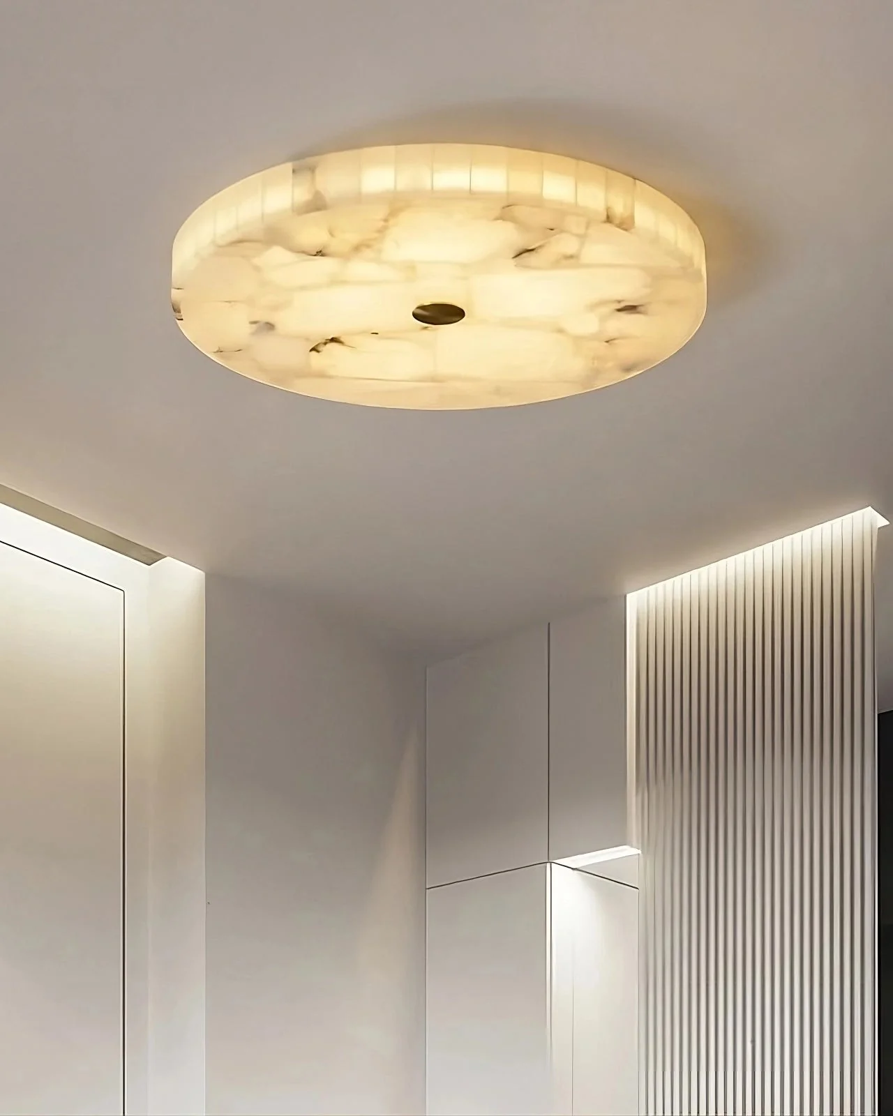 WOMO Round Alabaster Ceiling Light-WM1140 - Image 11