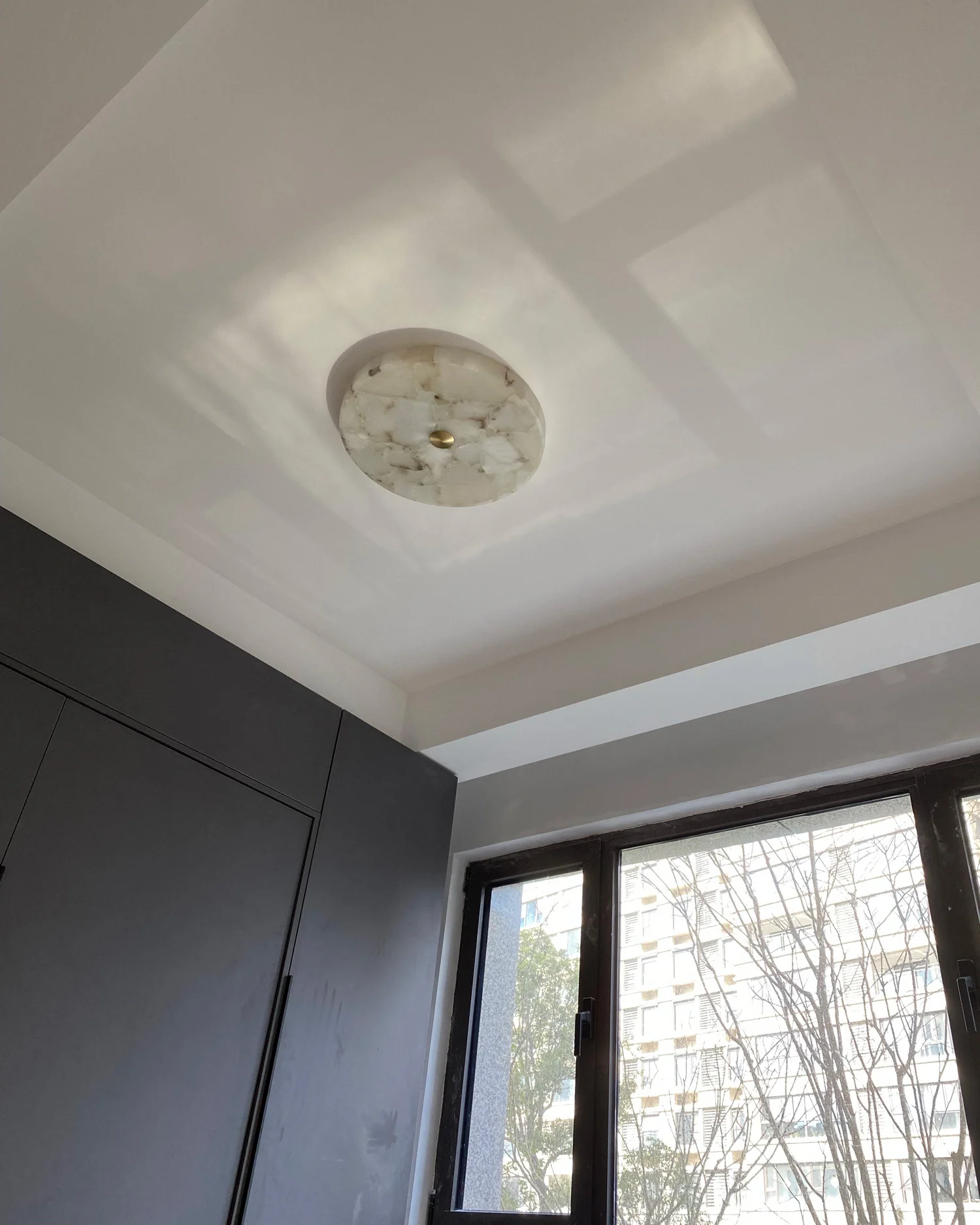 WOMO Round Alabaster Ceiling Light-WM1140 - Image 15