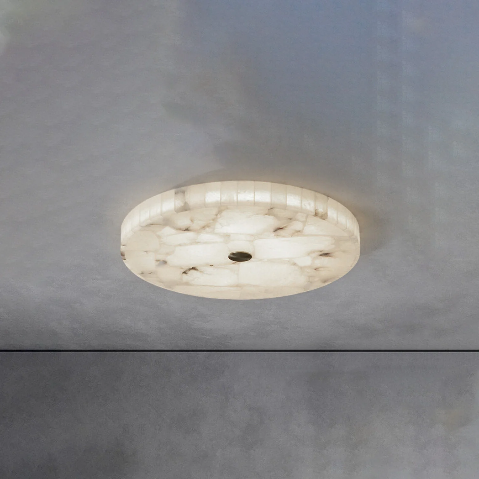 WOMO Round Alabaster Ceiling Light-WM1140 - Image 17