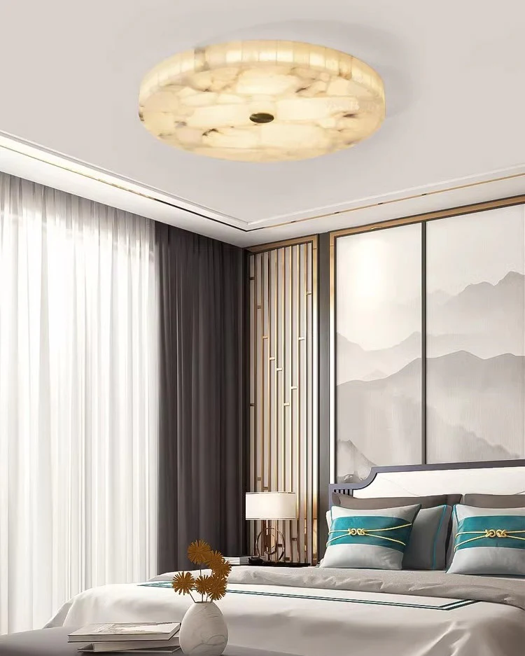 WOMO Round Alabaster Ceiling Light-WM1140 - Image 2