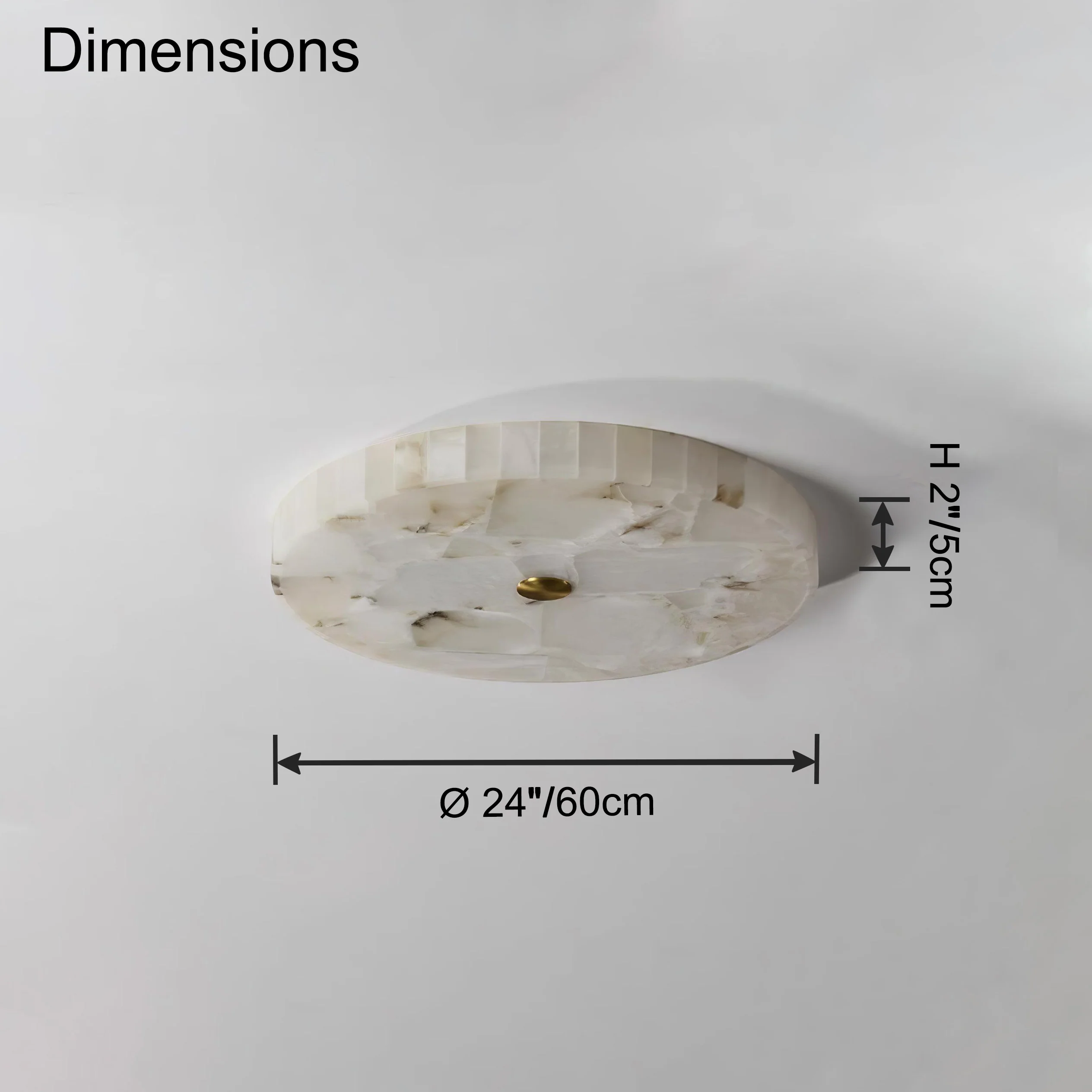 WOMO Round Alabaster Ceiling Light-WM1140 - Image 20