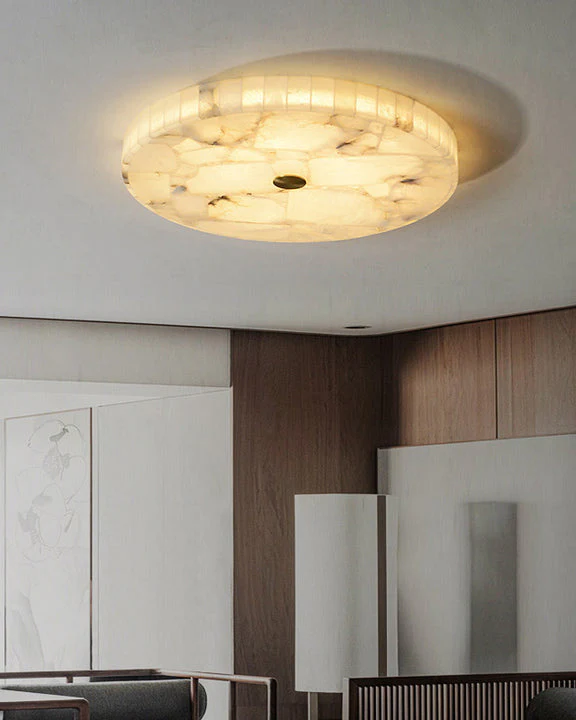 WOMO Round Alabaster Ceiling Light-WM1140 - Image 4