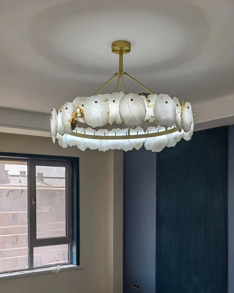 WOMO Alabaster Round Chandelier-WM2392a - Image 18