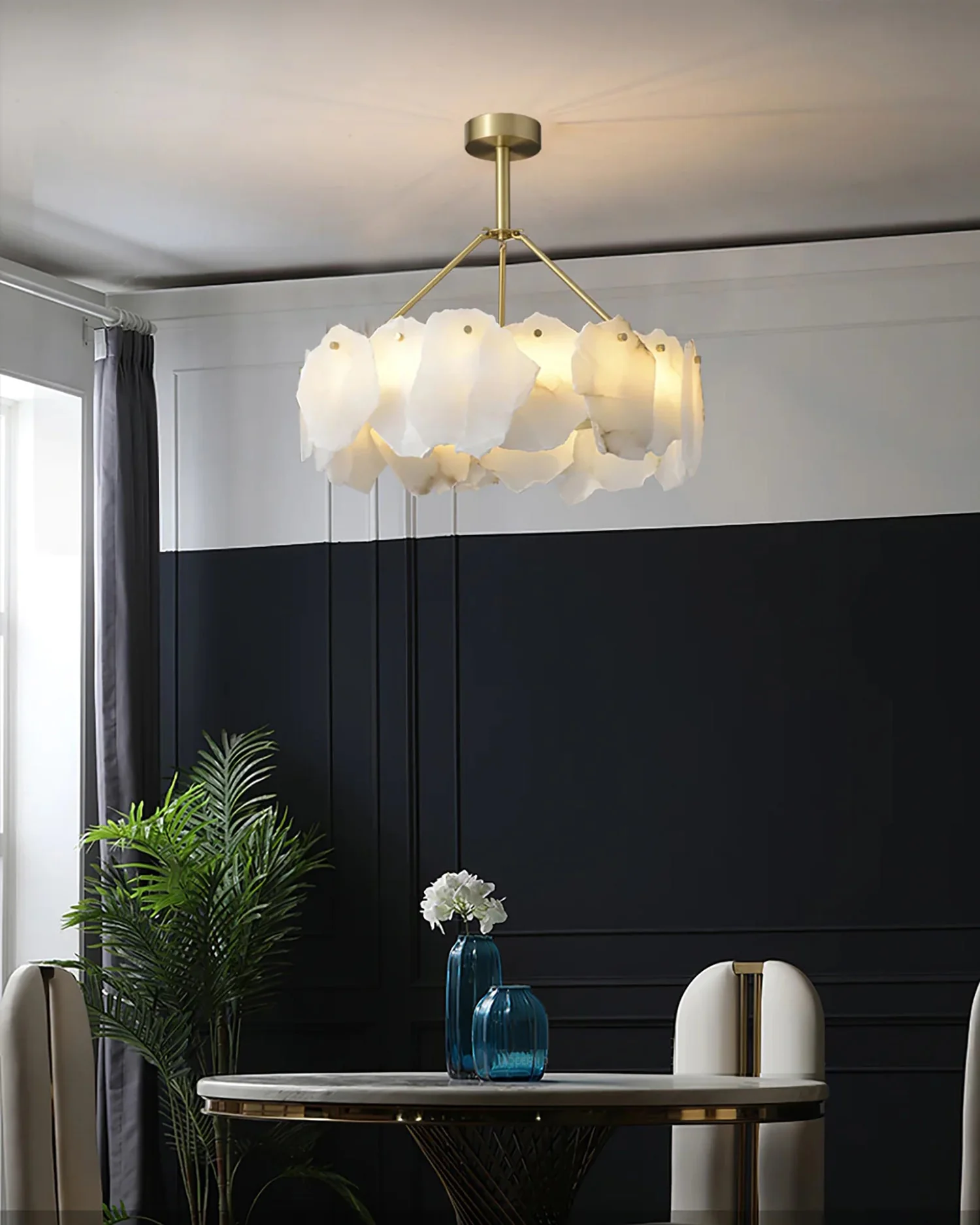 WOMO Alabaster Round Chandelier-WM2392a - Image 9