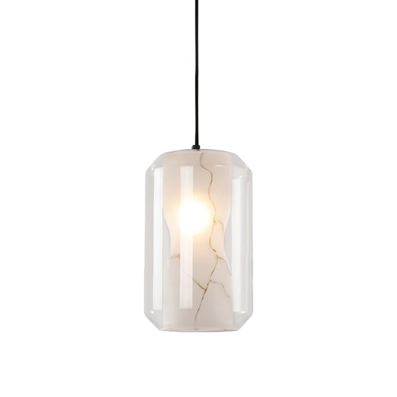 WOMO Alabaster Glass Round Pendant Light-WM2837 - Image 15