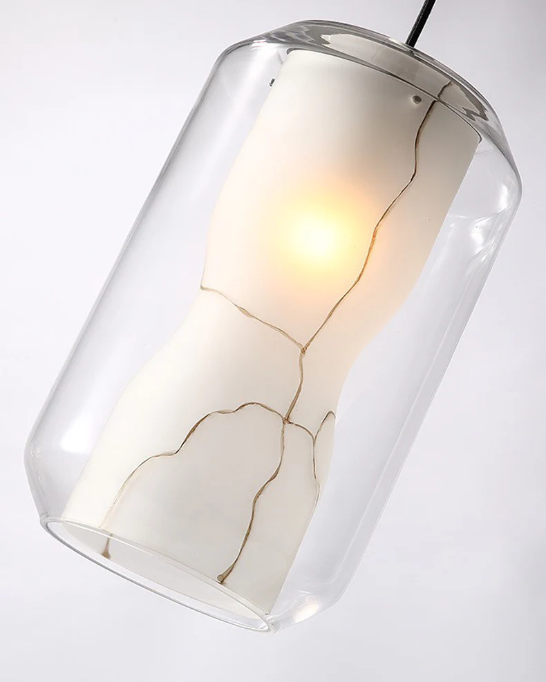 WOMO Alabaster Glass Round Pendant Light-WM2837 - Image 7