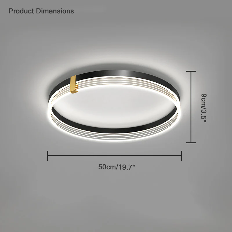 WOMO Round Flush Mount Ceiling Light-WM1057 - Image 17