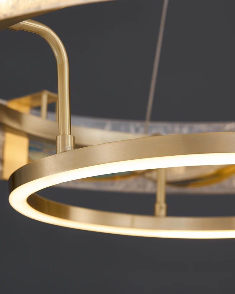 WOMO Enamel Round Brass Chandelier-WM2335 - Image 11
