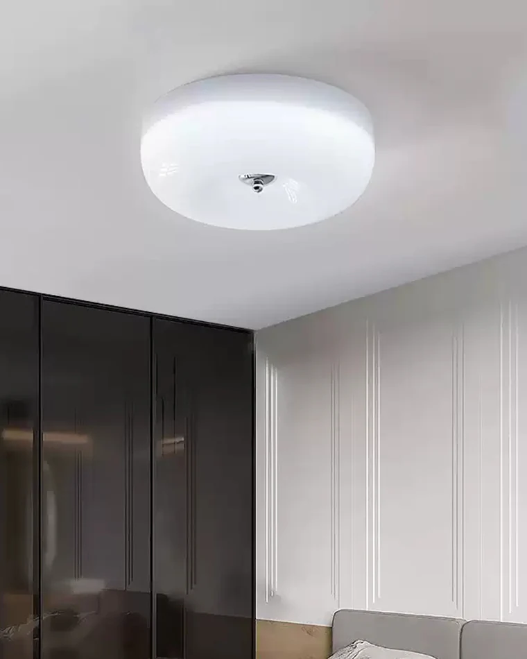 WOMO Round Milk Glass Flush Mount Ceiling Light-WM1134 - Image 20