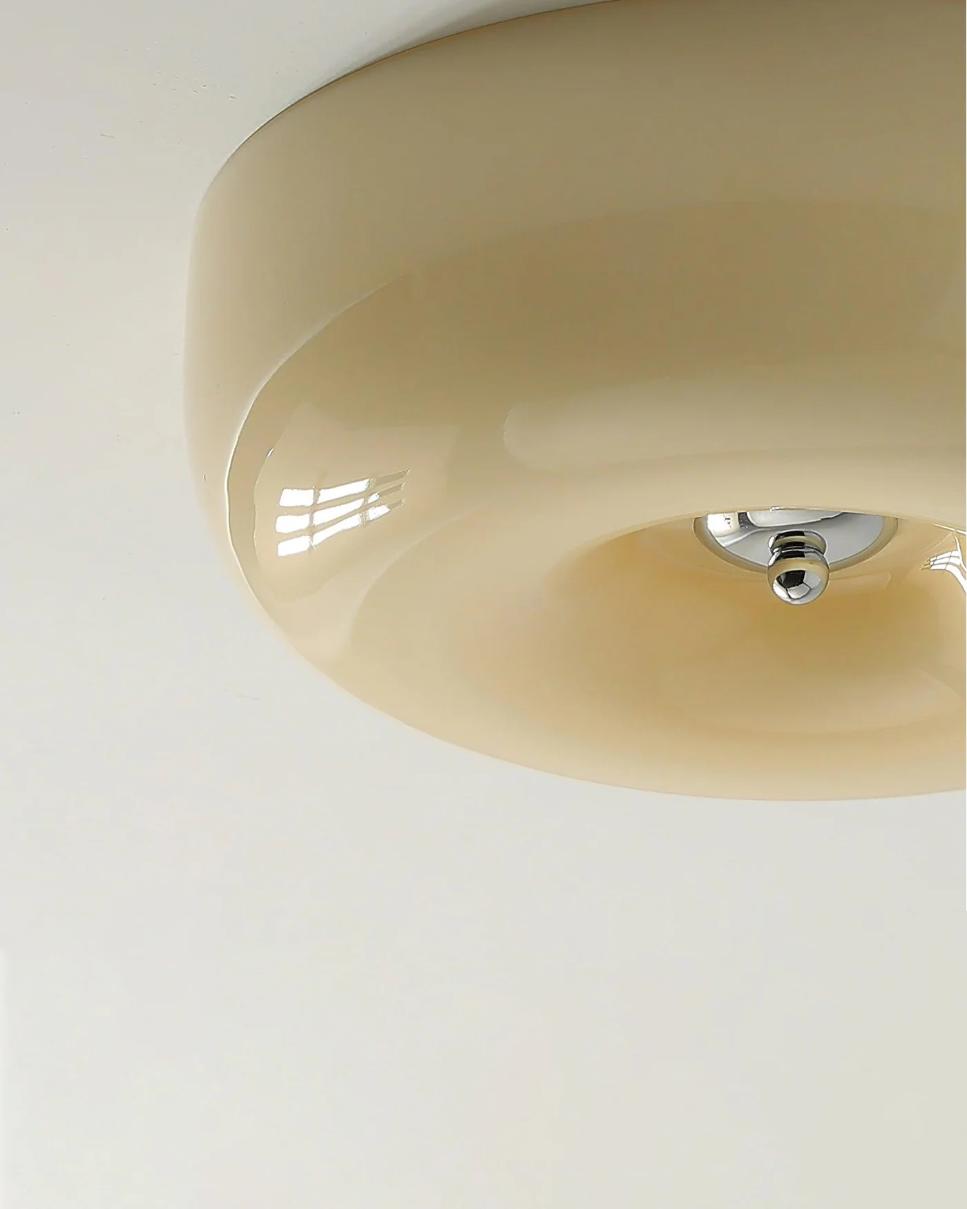 WOMO Round Milk Glass Flush Mount Ceiling Light-WM1134 - Image 29