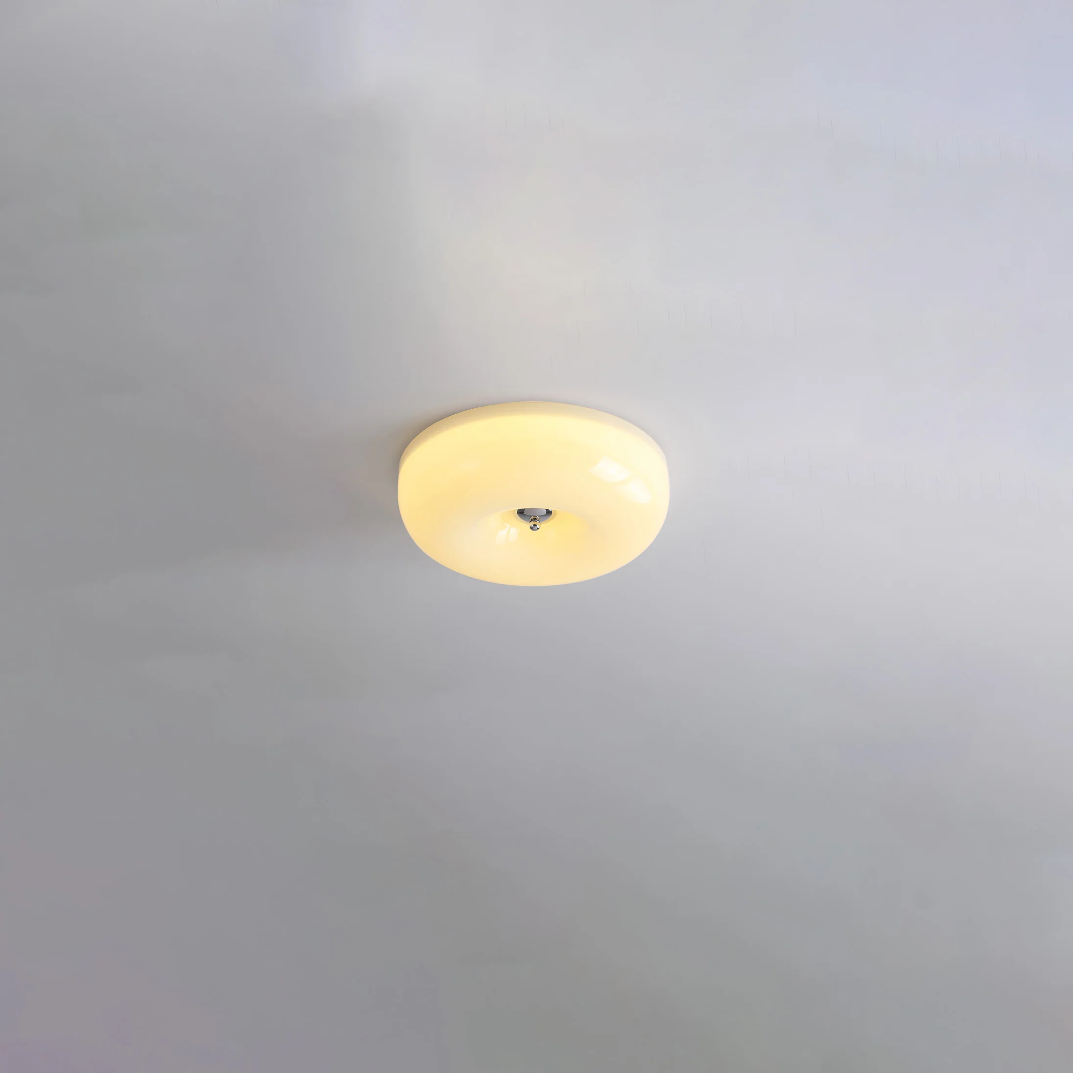 WOMO Round Milk Glass Flush Mount Ceiling Light-WM1134 - Image 30