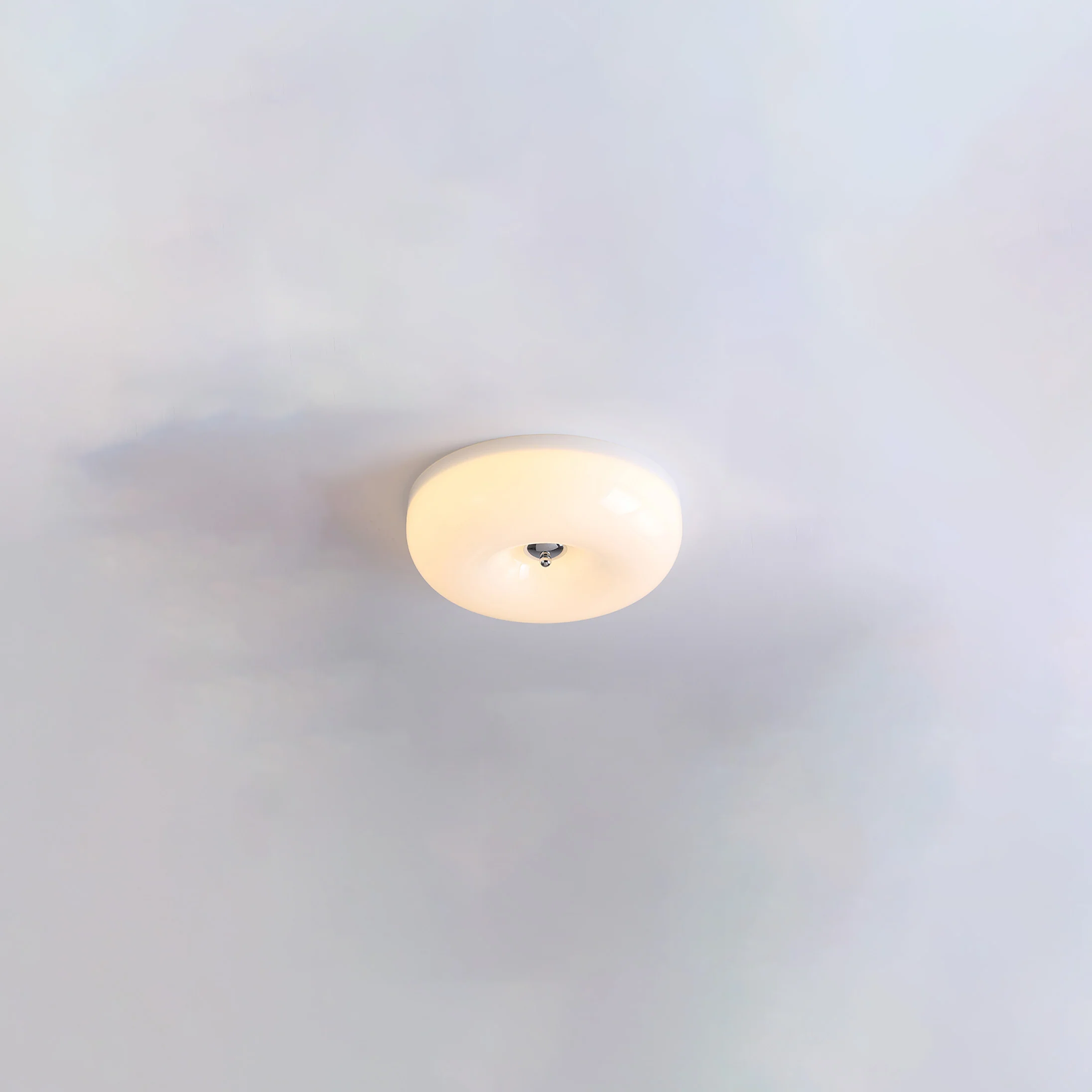 WOMO Round Milk Glass Flush Mount Ceiling Light-WM1134 - Image 36