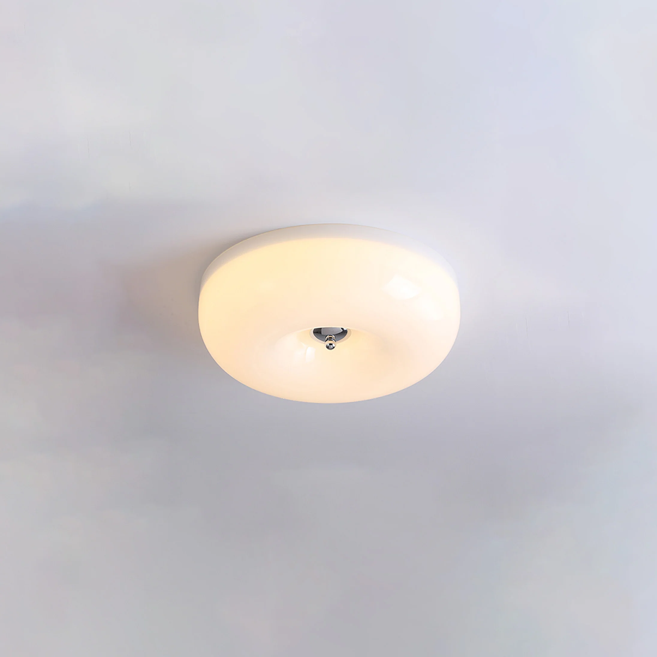WOMO Round Milk Glass Flush Mount Ceiling Light-WM1134 - Image 40