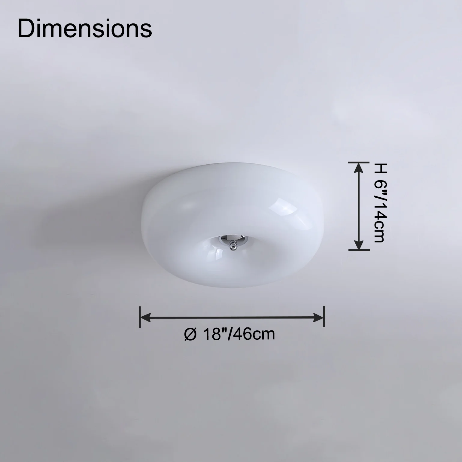 WOMO Round Milk Glass Flush Mount Ceiling Light-WM1134 - Image 41