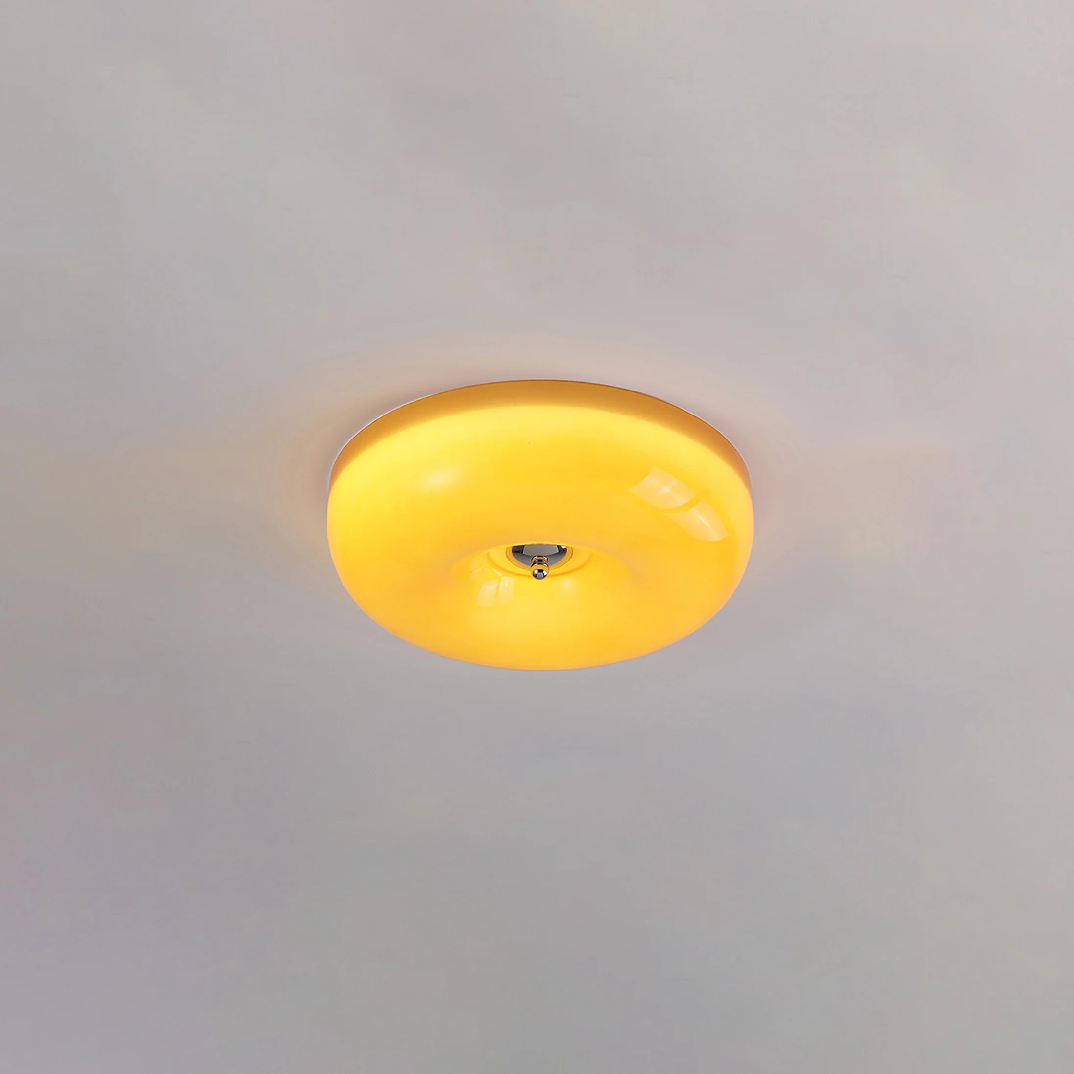 WOMO Round Milk Glass Flush Mount Ceiling Light-WM1134 - Image 46