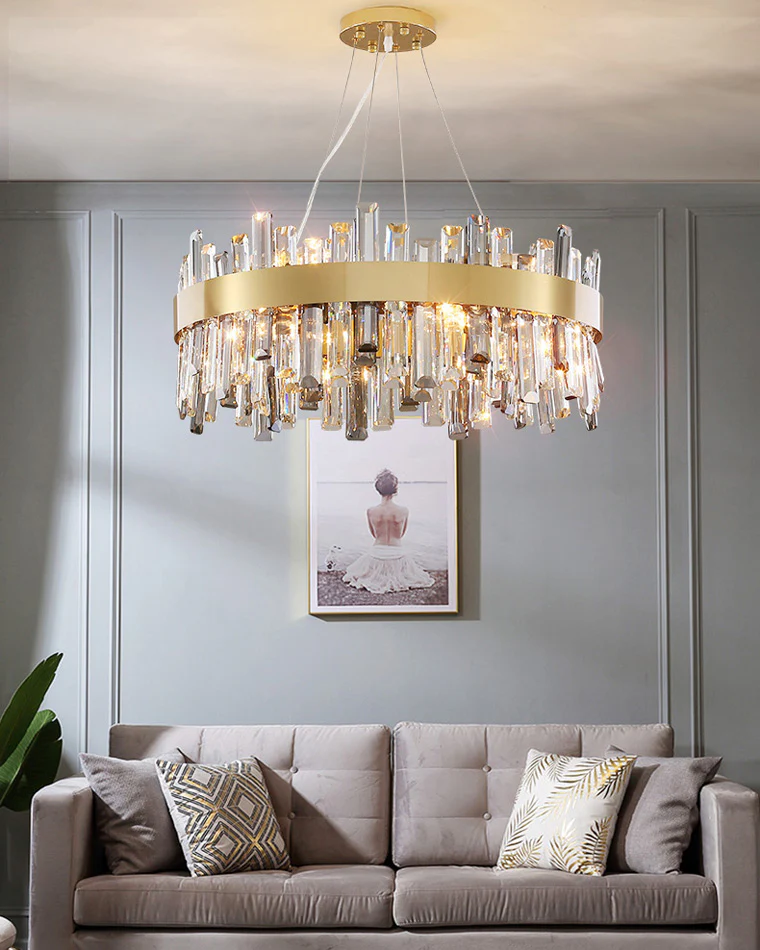 WOMO Round Crystal Chandelier-WM2487 - Image 4