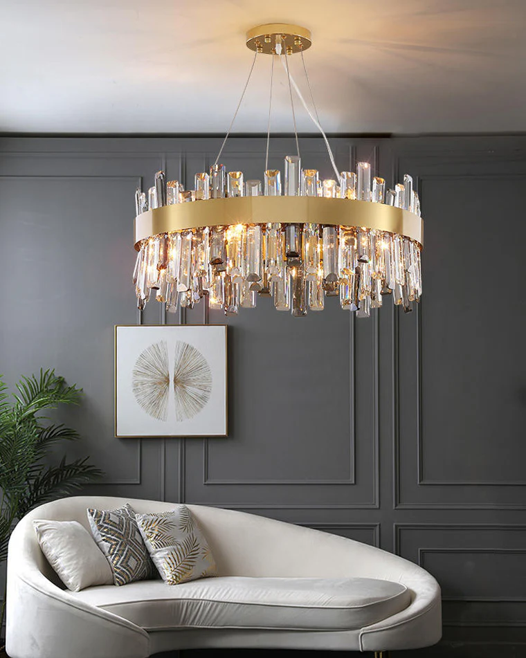 WOMO Round Crystal Chandelier-WM2487 - Image 6