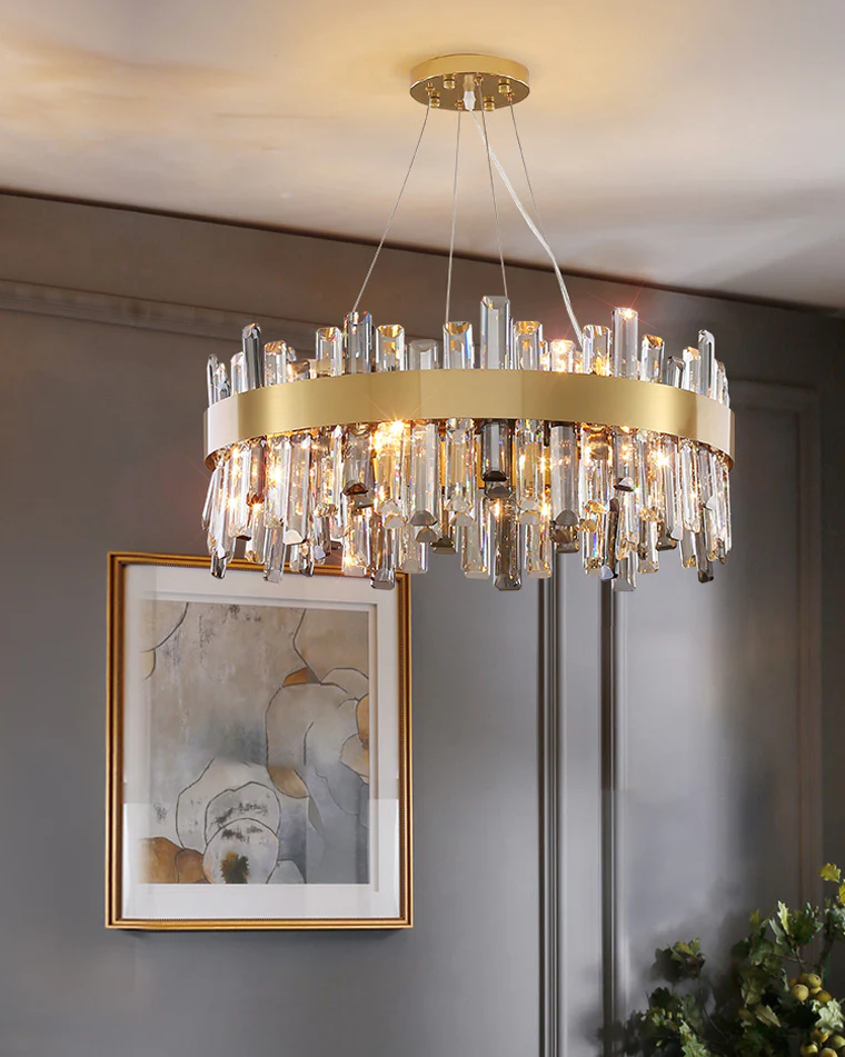 WOMO Round Crystal Chandelier-WM2487 - Image 8
