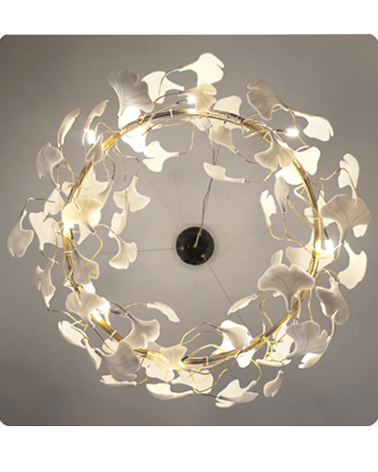 WOMO Gingko Round Chandelier-WM2419 - Image 12