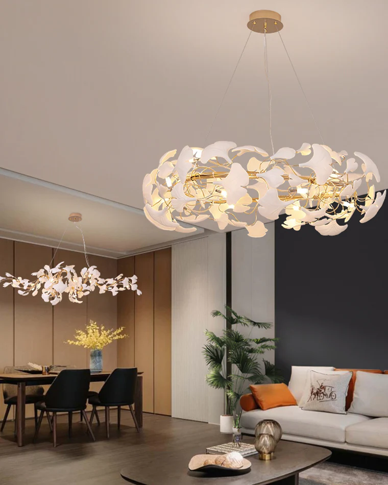 WOMO Gingko Round Chandelier-WM2419 - Image 2