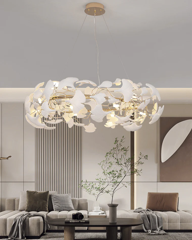 WOMO Gingko Round Chandelier-WM2419 - Image 4