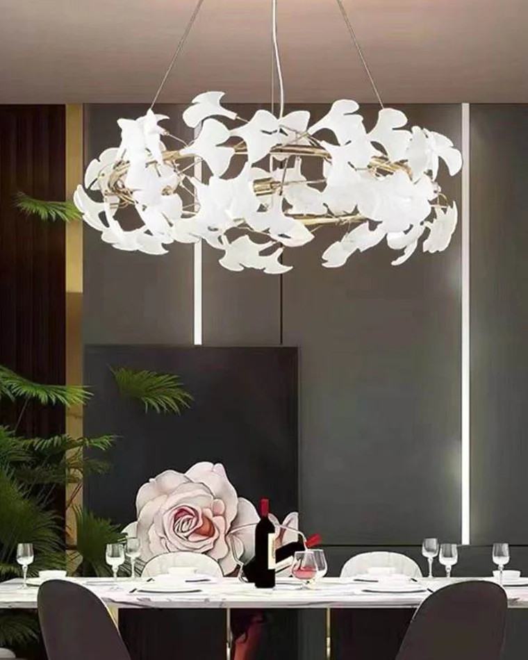 WOMO Gingko Round Chandelier-WM2419 - Image 5