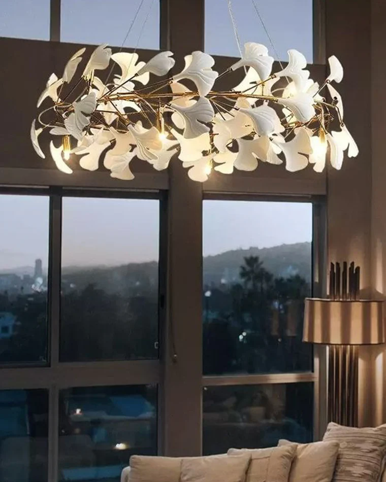 WOMO Gingko Round Chandelier-WM2419 - Image 6