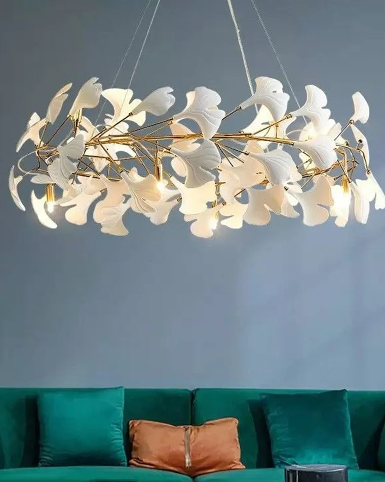 WOMO Gingko Round Chandelier-WM2419 - Image 7