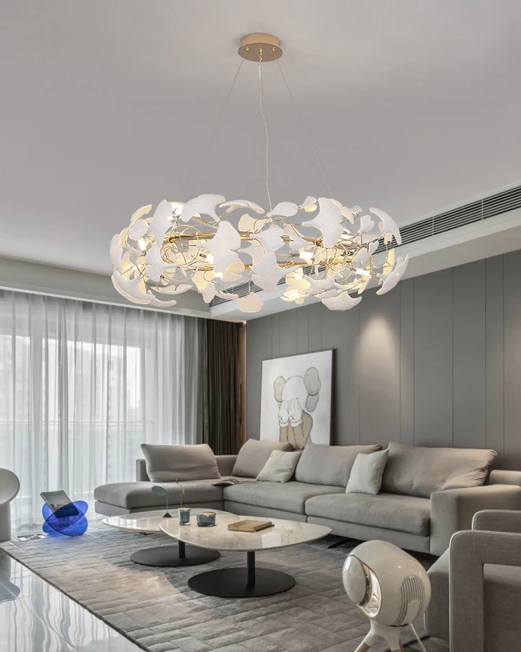 WOMO Gingko Round Chandelier-WM2419 - Image 8