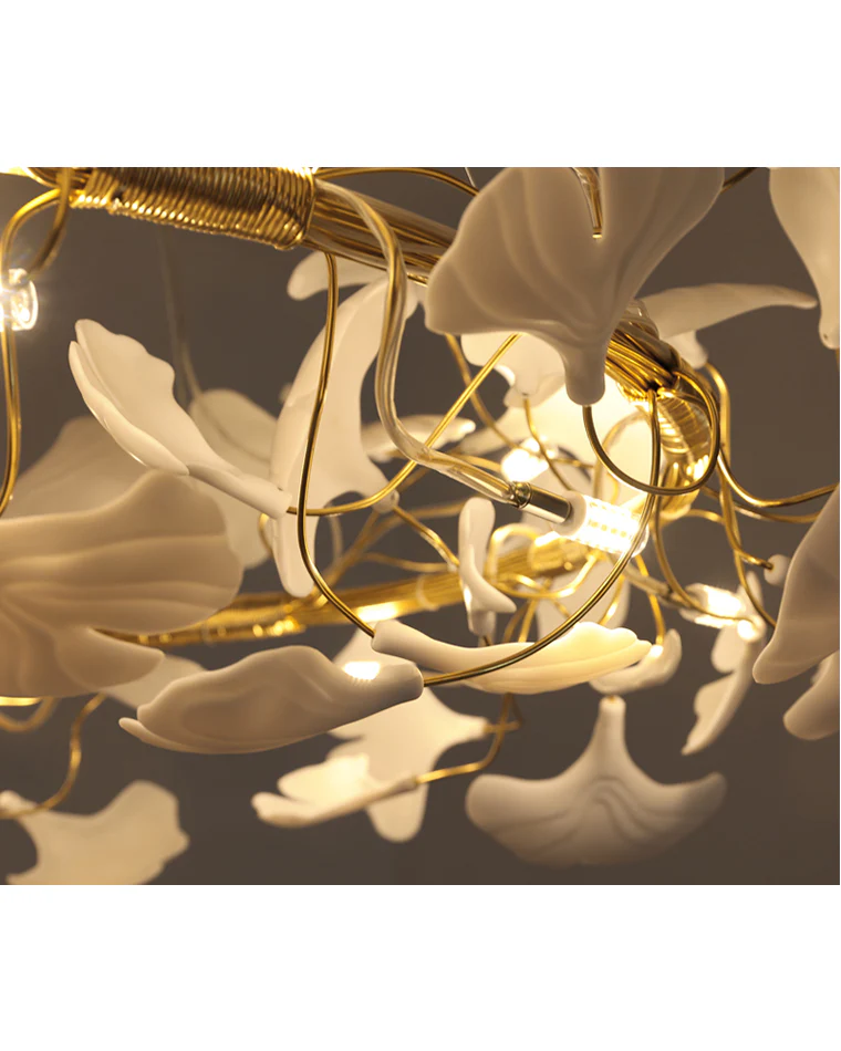 WOMO Gingko Round Chandelier-WM2419 - Image 9