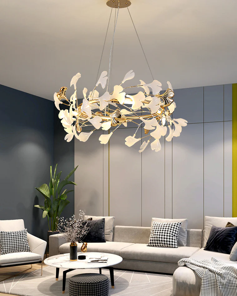 WOMO Gingko Round Chandelier-WM2422 - Image 2